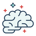icon graphic of a brain